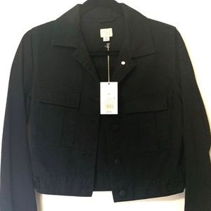 NWT Trendy black cropped jean denim jacket